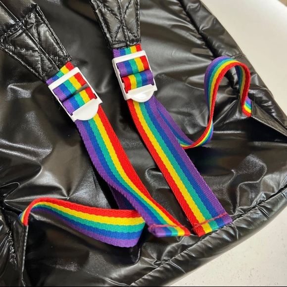 Madden Girl Plastic - Shiny - Parachute Backpack - Picture 8 of 12